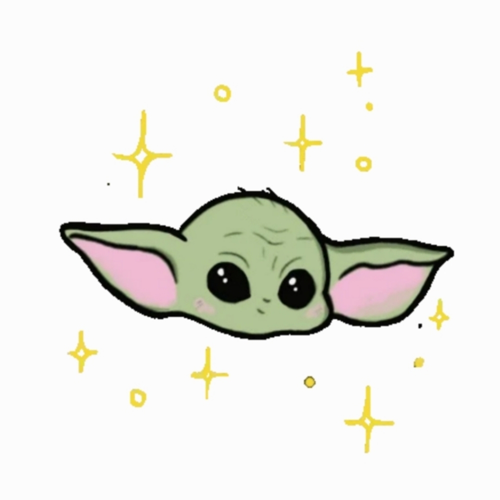 Baby Yoda Sticker Small